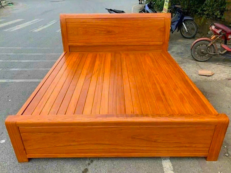 Mẫu giường gỗ 2mx2m2 đẹp G0053