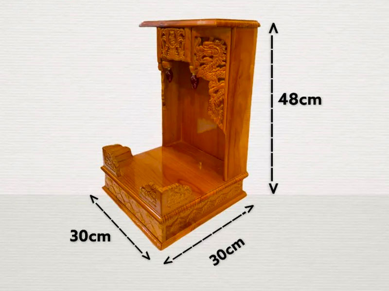 Kích thước bàn thờ thần tài thổ địa đẹp chuẩn là bao nhiêu