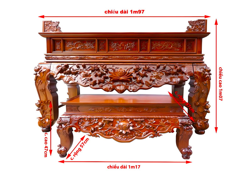  Kích thước sập thờ