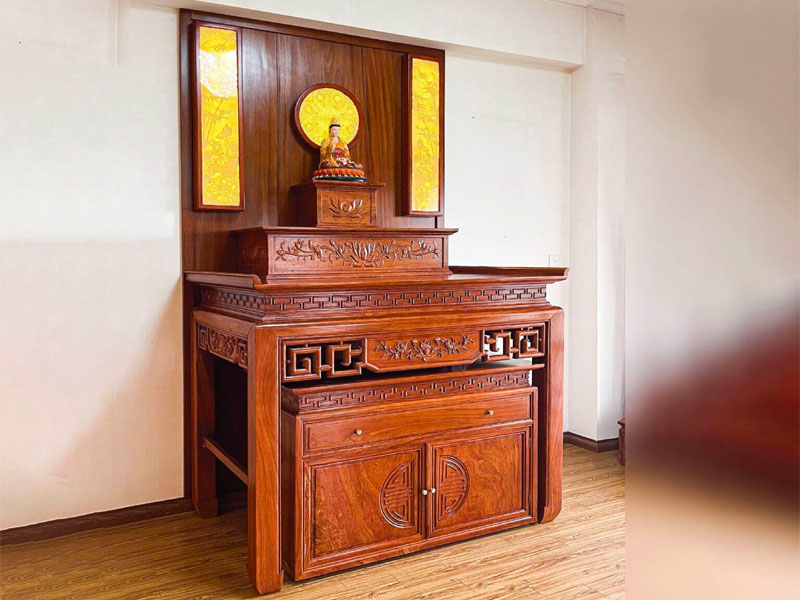 Mẫu bàn thờ 3 tầng đẹp