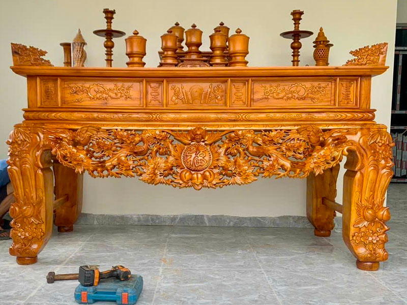Sập thờ gỗ mít