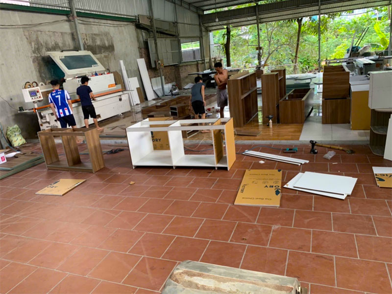 Xưởng sản xuất nội thất gỗ công nghiệp