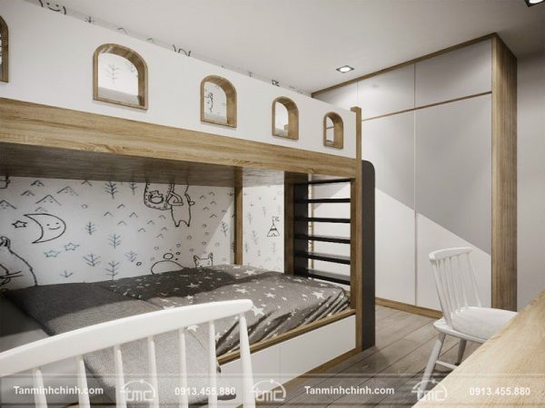 Mẫu giường 2 tầng đẹp MG0012-2