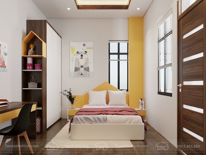 Phong cách nội thất nhà mặt phố tối giản cho không gian phòng ngủ đẹp