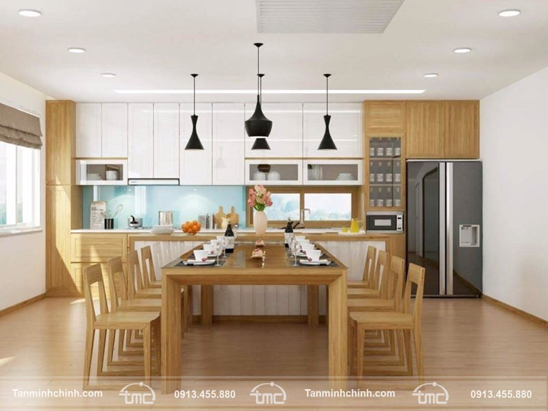 Phong cách nội thất nhà phố được ưa chuộng nhất hiện nay mẫu phòng bếp đẹp